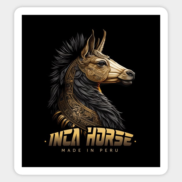 Inca Horse Sticker by By_Russso